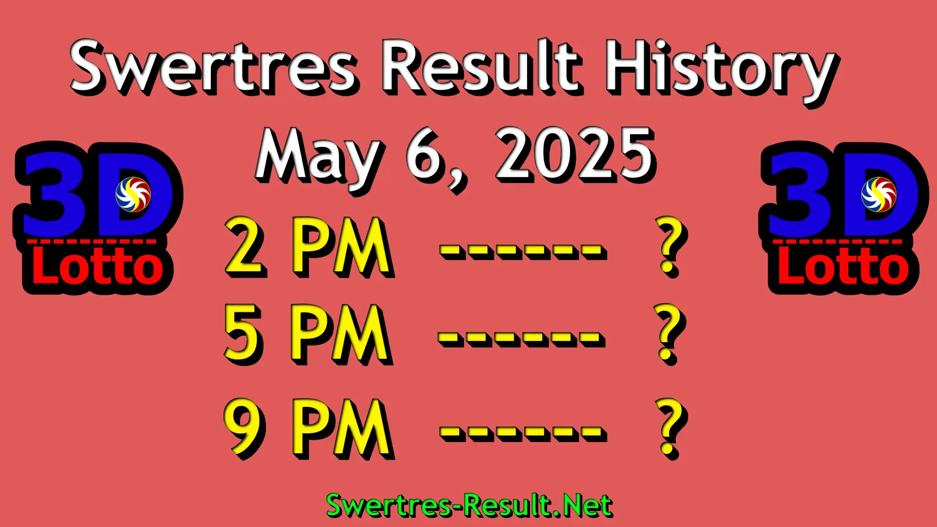 Swertres Result History May 6, 2025